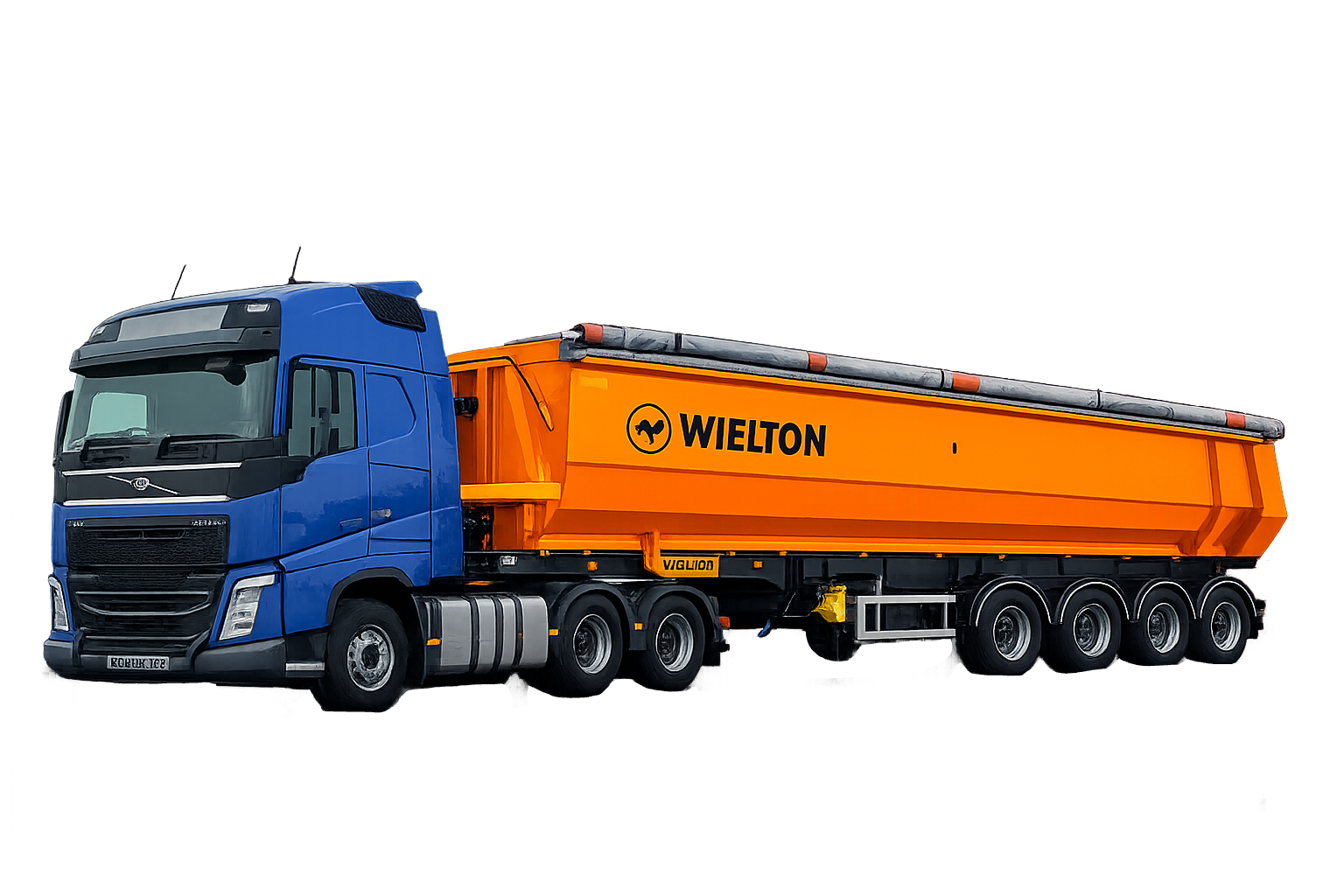Volvo FH 6×4 с полуприцепом Wielton